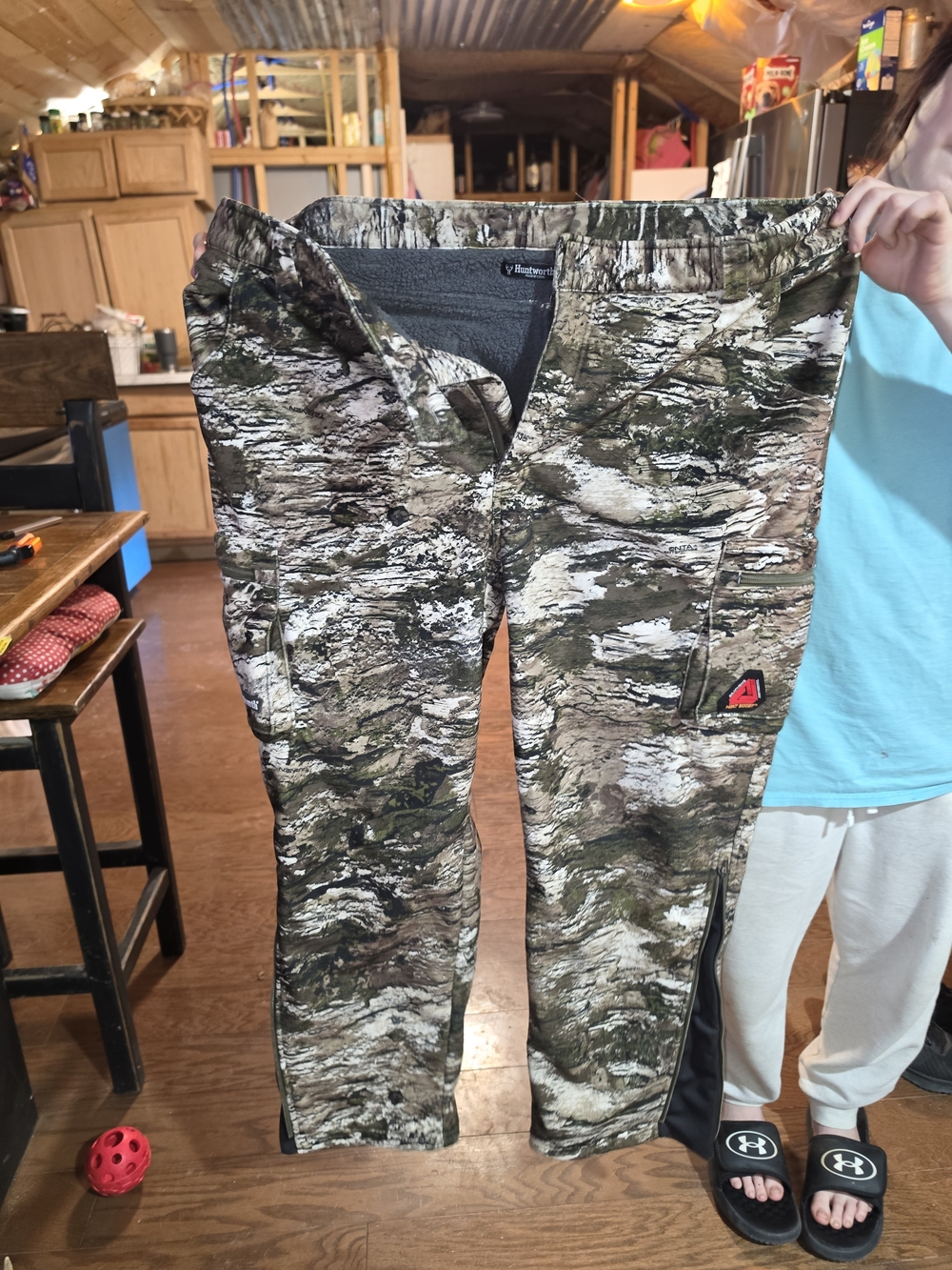 Men's Military Field Camo Pants - Realtree-Inspired Olive Camo